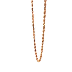 14K ROSE GOLD 4.90GRAM ROPE CHAIN