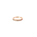 14k Rose Gold .25ct H SI1 Round Diamond Band Size 7 1/2