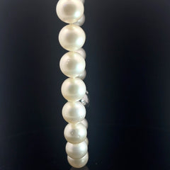 18k White Gold 1.00ct F VS2 Round Diamond Pearl South Sea Pearl 13mm 13 1/2 18"inch Necklace