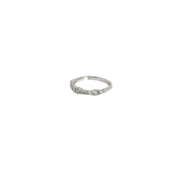 14k White Gold .50ct G VS2 Round Diamond Stackable ring