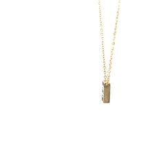 14k Yellow Gold Initial E Pendant with Necklace