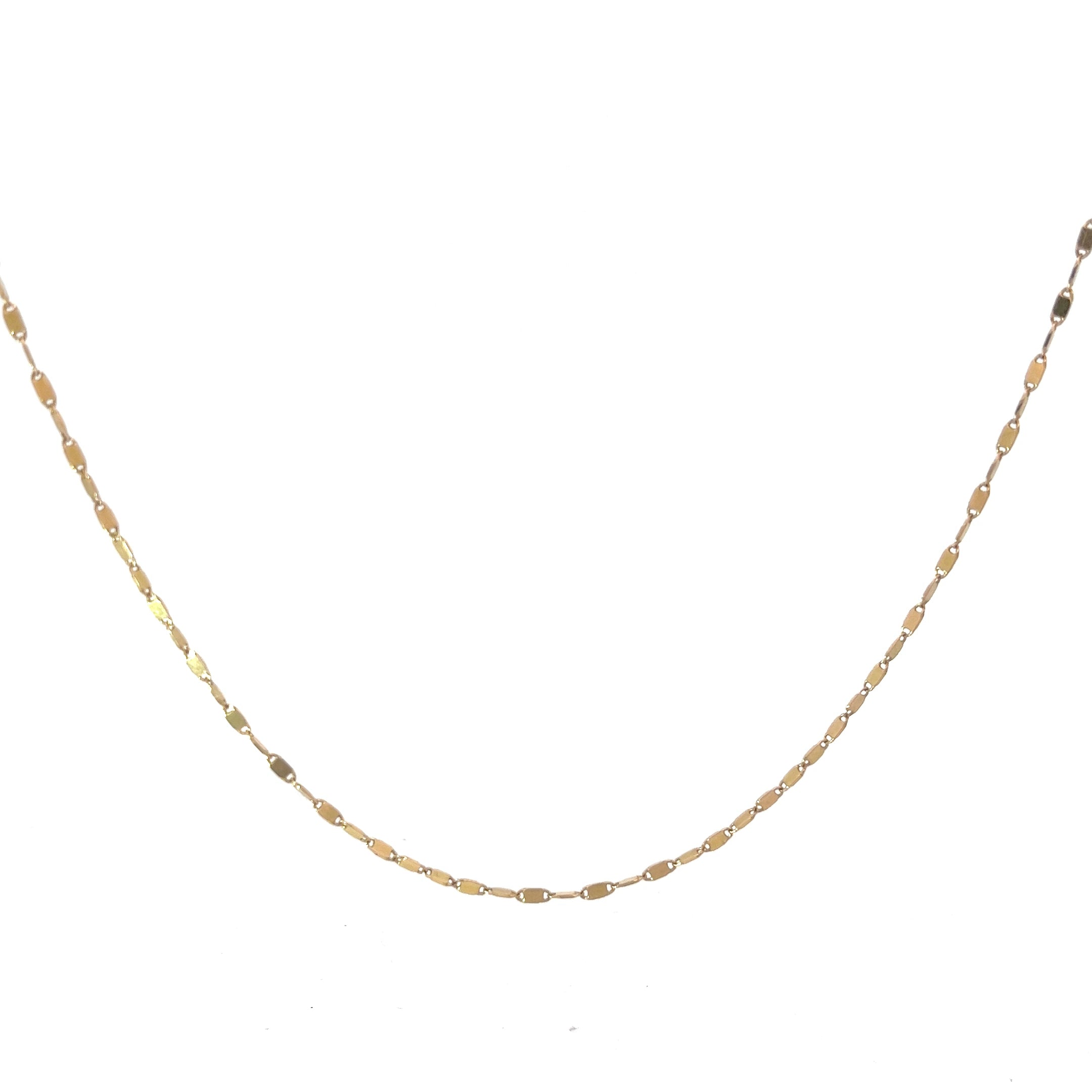 14k Yellow Gold 4 Grams Fancy Link Necklace 20"inch