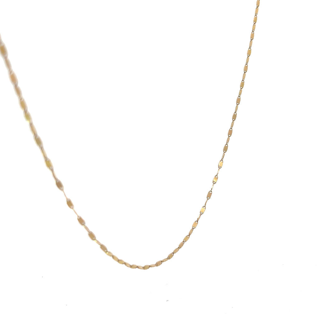 14k Yellow Gold 4 Grams Fancy Link Necklace 20"inch