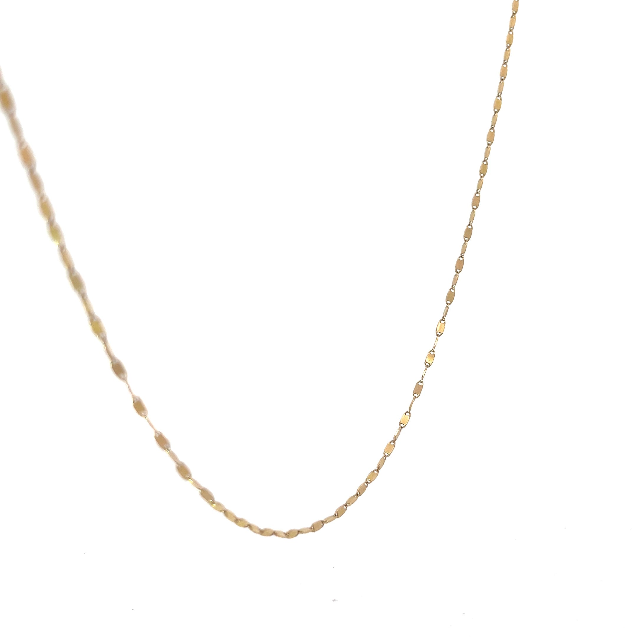 14k Yellow Gold 4 Grams Fancy Link Necklace 20"inch