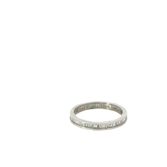 10k White Gold 1.00ct H SI2 Baguette Channel Set Eternity Ring Size 7 / 2.75mm