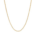 14k Yellow Gold Beaded Chain 8.30 Gram 26"inch 2mm