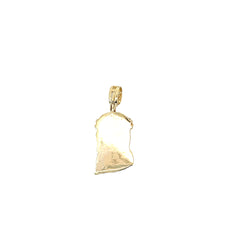 14k Yellow Gold 1.00ct H VS2 Round Diamond Jesus Pendant
