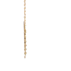 14k Yellow Gold V Shaped Necklace 18" inch