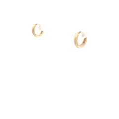 14k Yellow Gold 1.10 Gram Hoop Earrings