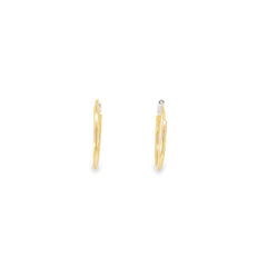 14k Yellow Gold 1.10 Gram Hoop Earrings