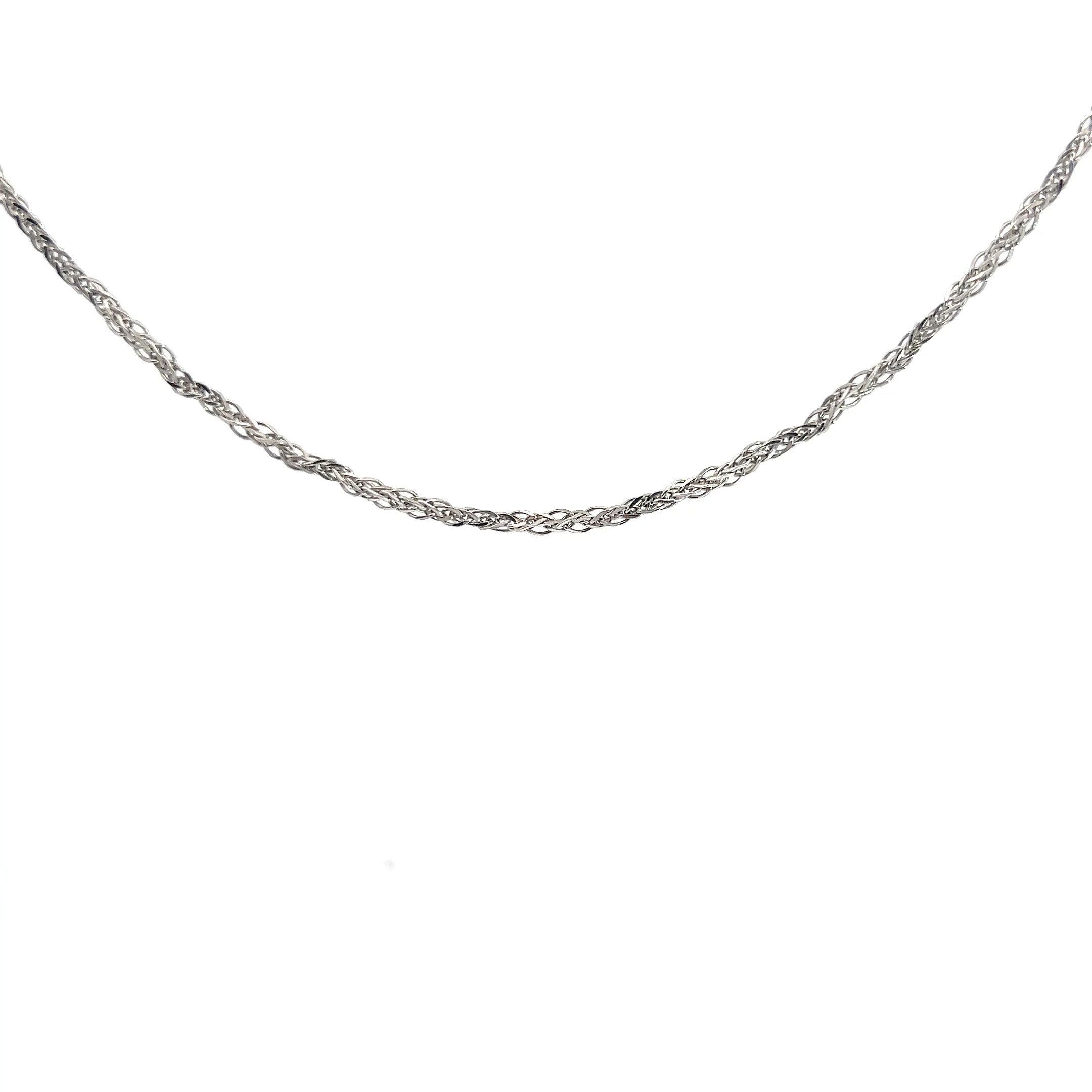 Platinum Wheat Box Necklace 11.1 Gram 20"inch