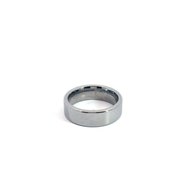 Tungsten 7mm All High Polish Flat Men Wedding Band Size 10