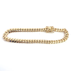 10k Yellow Gold 35.5 Gram Cuban Anklet 7mm 10" inch