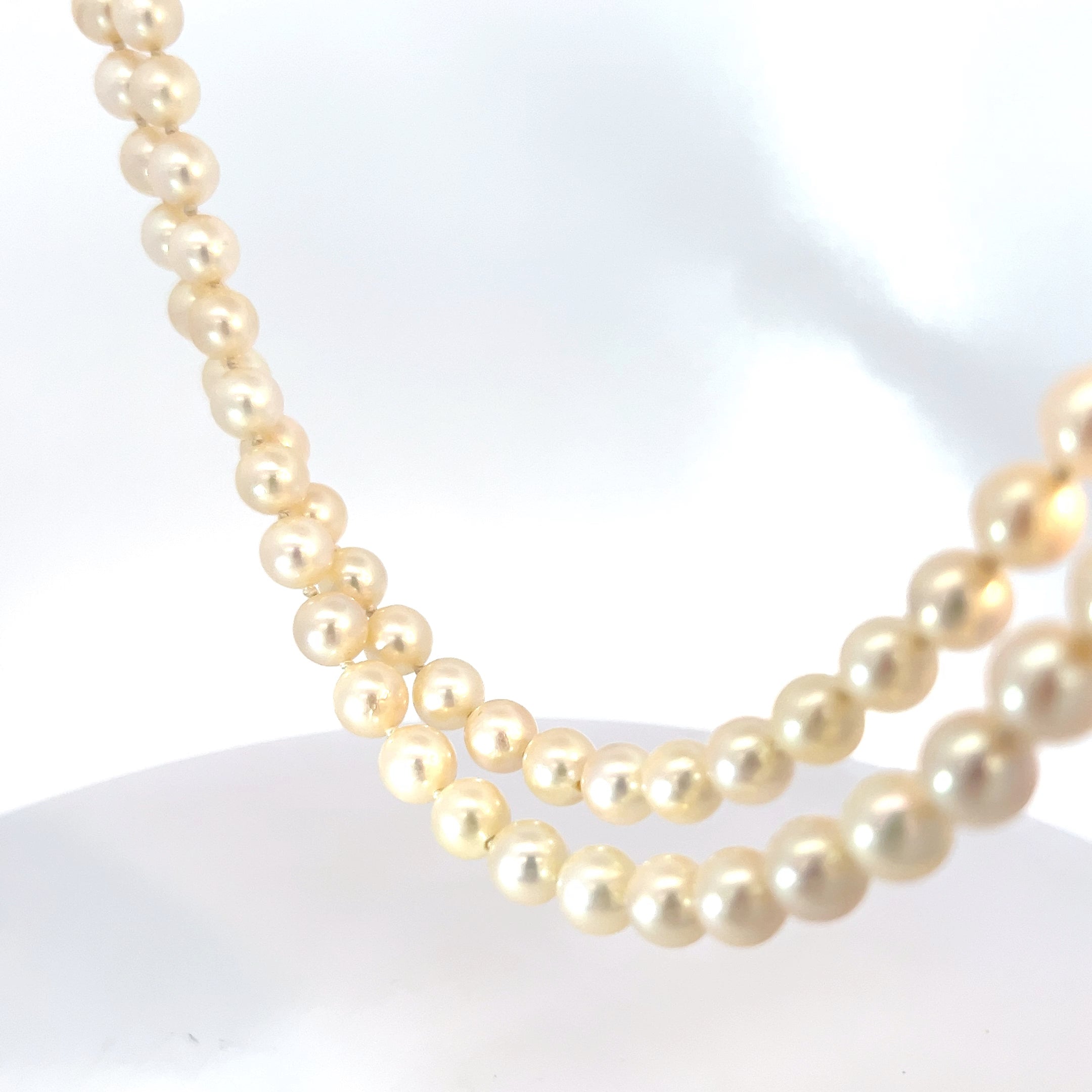 Perfectly Matched Round Fresh Water Pearl Opera Length Necklace 7.65mm 34"inch