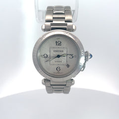 Pasha De Cartier Seatimer Blue Sapphire Crystal / Stainless Steel 42mm 100m 330ft 788861cc (2378) Pre-Owed