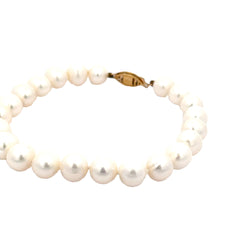 14k yellow gold Fresh water Pearl Bracelet