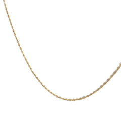 14k Yellow Gold 3.5 Gram Solid Rope Necklace 18" inch 1.5mm