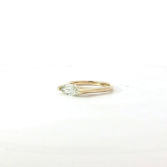 14k Yellow Gold .82ct L SI1  Marquise Diamond Ring Certified By GIA # 6234423352
