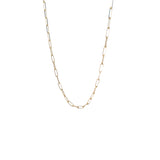 Ladies 14k yellow gold Paperclip link necklace