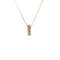 14k Yellow Gold .06ct Diamond Clothing Line Hanger Pendant/ Charm 4.2 gram