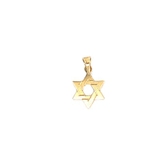 14k Yellow Gold Small Star of David Necklace