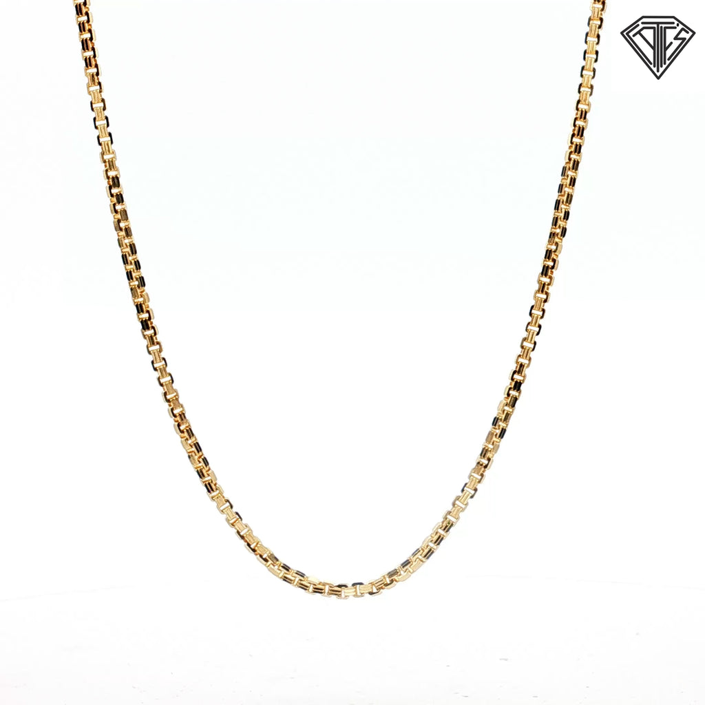 14k Yellow Gold Box Necklace 10.30 gram 20" inch