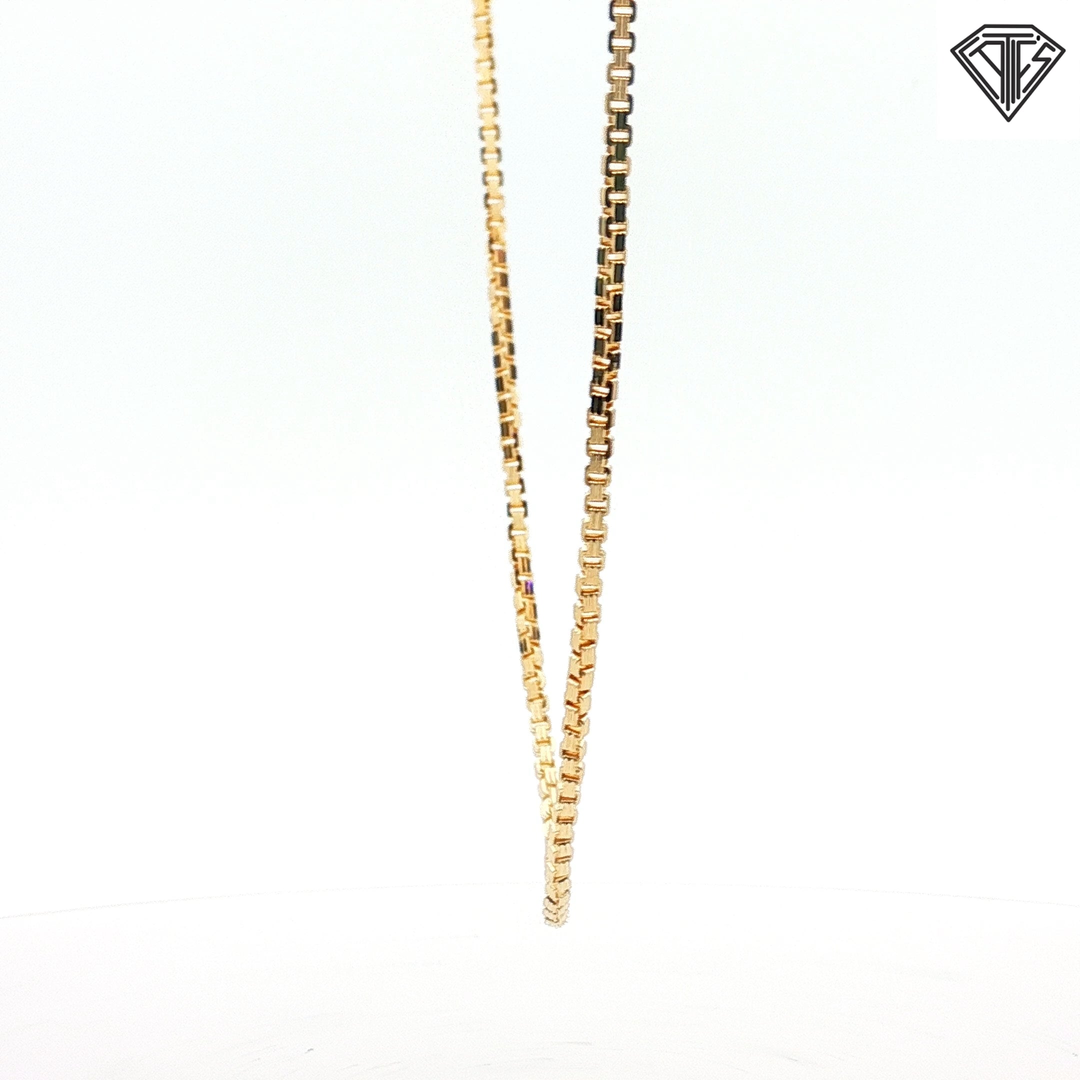 14k Yellow Gold Box Necklace 10.30 gram 20" inch