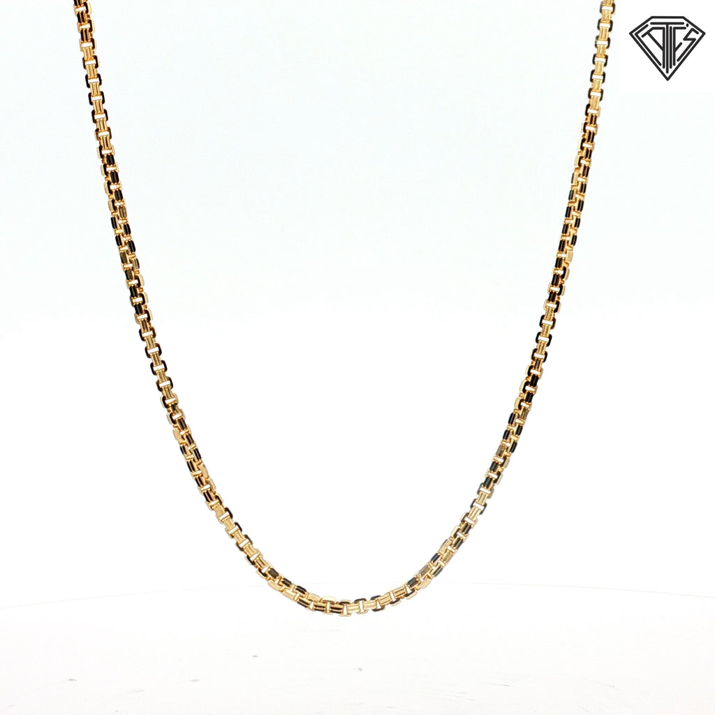 14k Yellow Gold Box Necklace 10.30 gram 20" inch