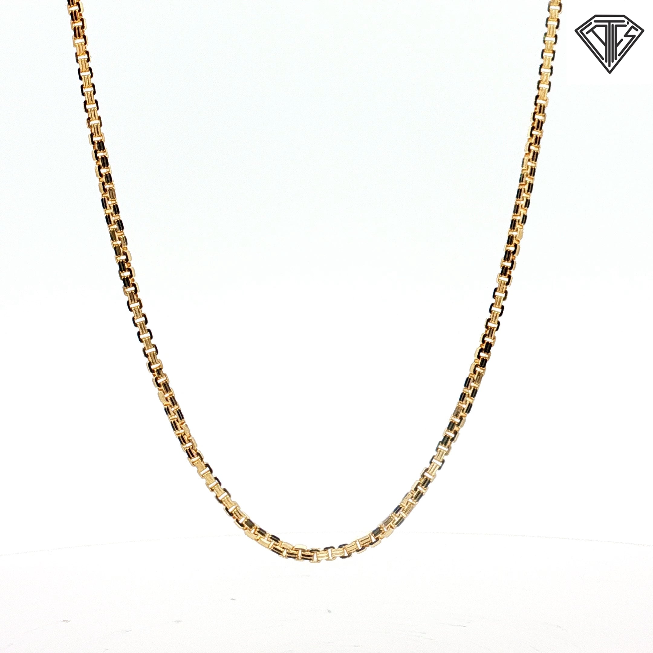 14k Yellow Gold Box Necklace 10.30 gram 20" inch