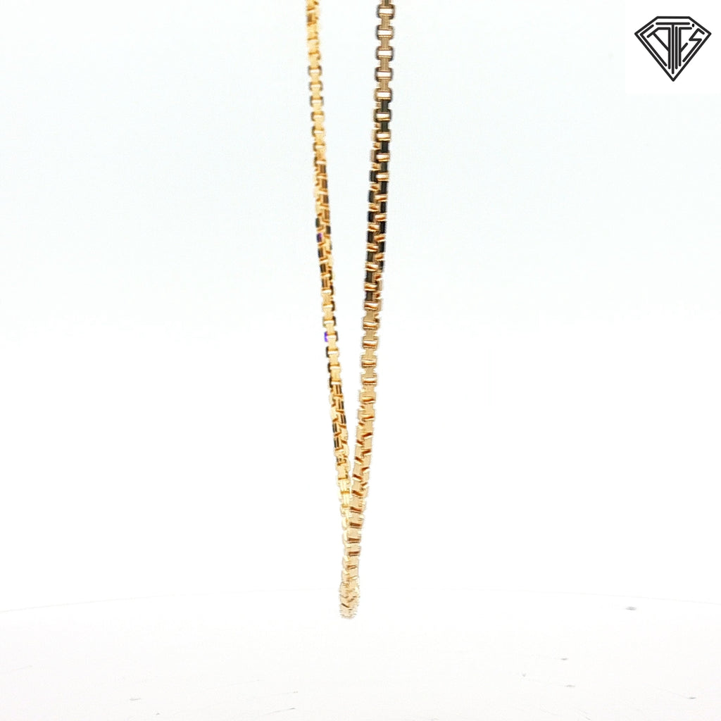 14k Yellow Gold Box Necklace 10.30 gram 20" inch