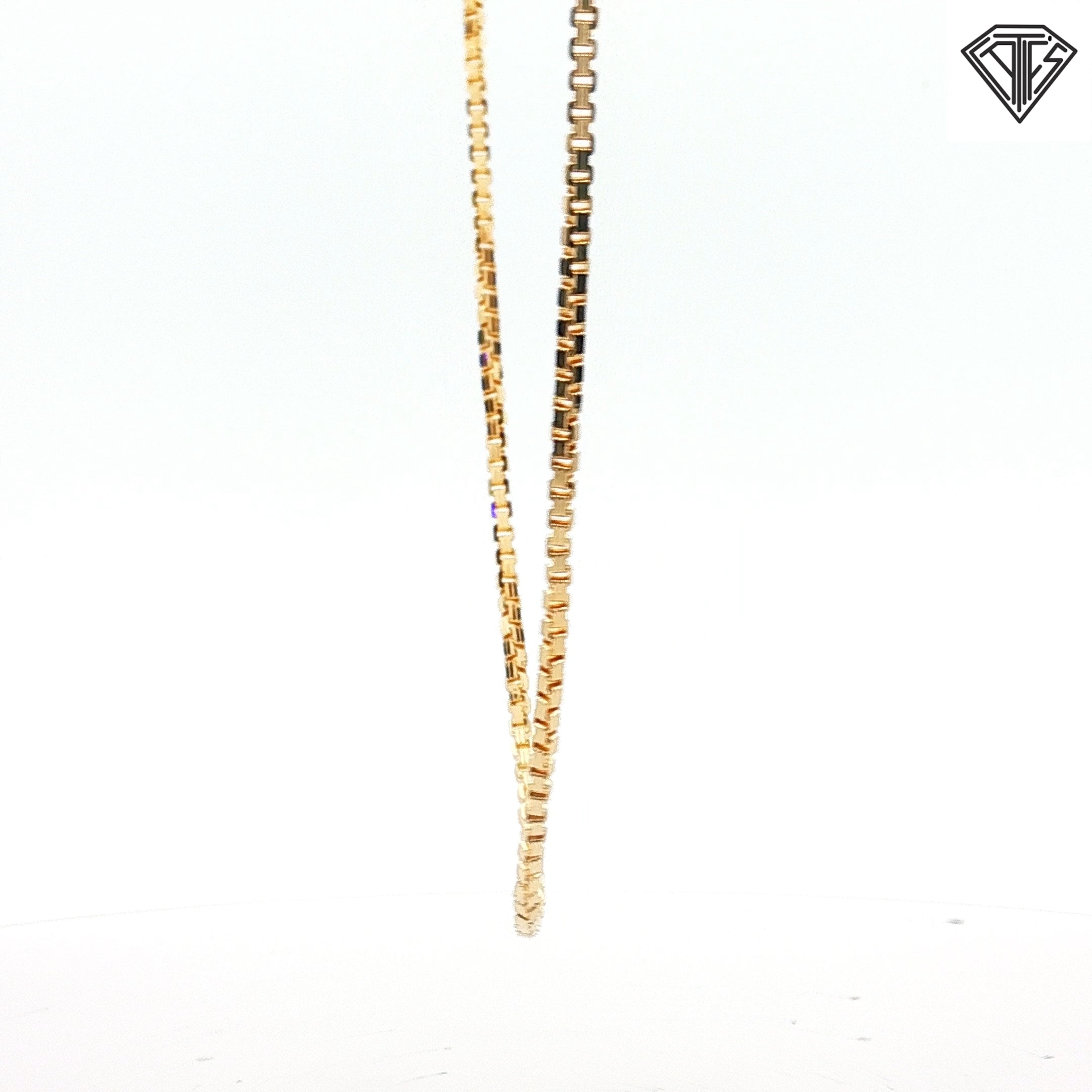 14k Yellow Gold Box Necklace 10.30 gram 20" inch