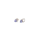 Ladies 14k White Gold Tanzanite stud earrings