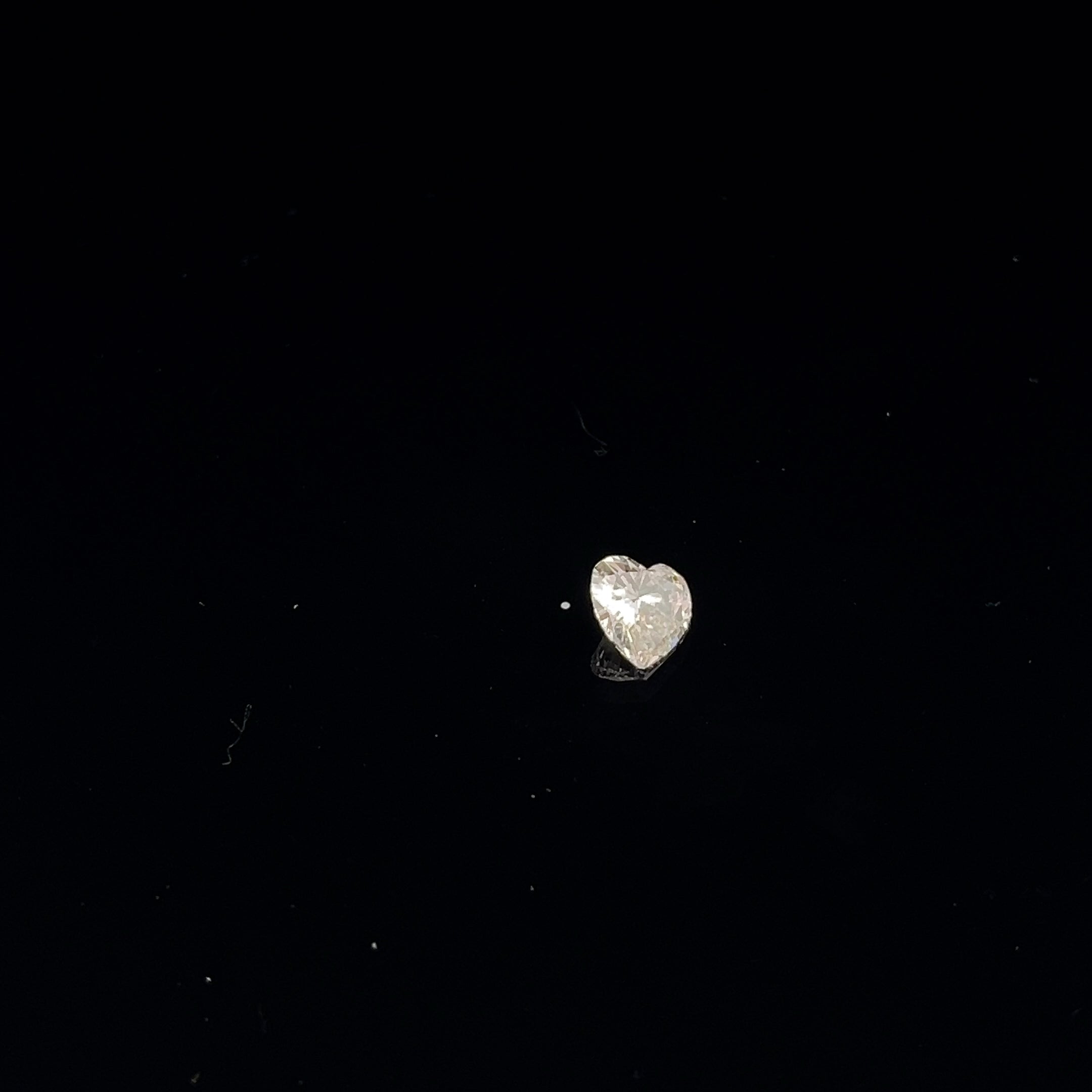 GIA certified heart shaped diamond .95CT J SI1