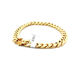 14k Yellow Gold 48.6 Gram Cuban Link Men Bracelet 8" inch