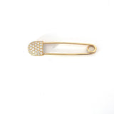 Pre-Owed Pave Tiffany & Co. 18k Yellow Gold with Round Diamond Safely/Diaper Pin