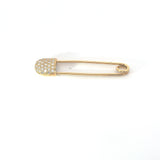 Pre-Owed Pave Tiffany & Co. 18k Yellow Gold with Round Diamond Safely/Diaper Pin