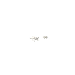 14k White Gold .38ct G VS2 Old Mine Cut Diamond Stud Earrings