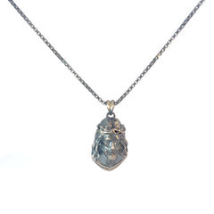 Sterling Silver 20.0 Gram Necklace with Jesus Face Pendant