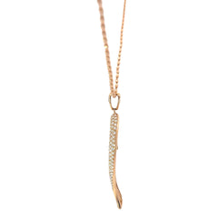 18k Rose Gold 2.36CT F SI1 Round Diamond 2 inch Heart Pendant