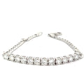 14k White Gold 3.56ct F VS2 (12) Round Diamond 1/2 Tennis Bracelet