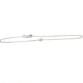 18k White Gold .05ct F VS2 Round Diamond Baby Bracelet
