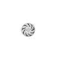 18k White Gold .60ct F VS2 Round Diamond and .15ct Round Black Diamond Whirlwind Ring