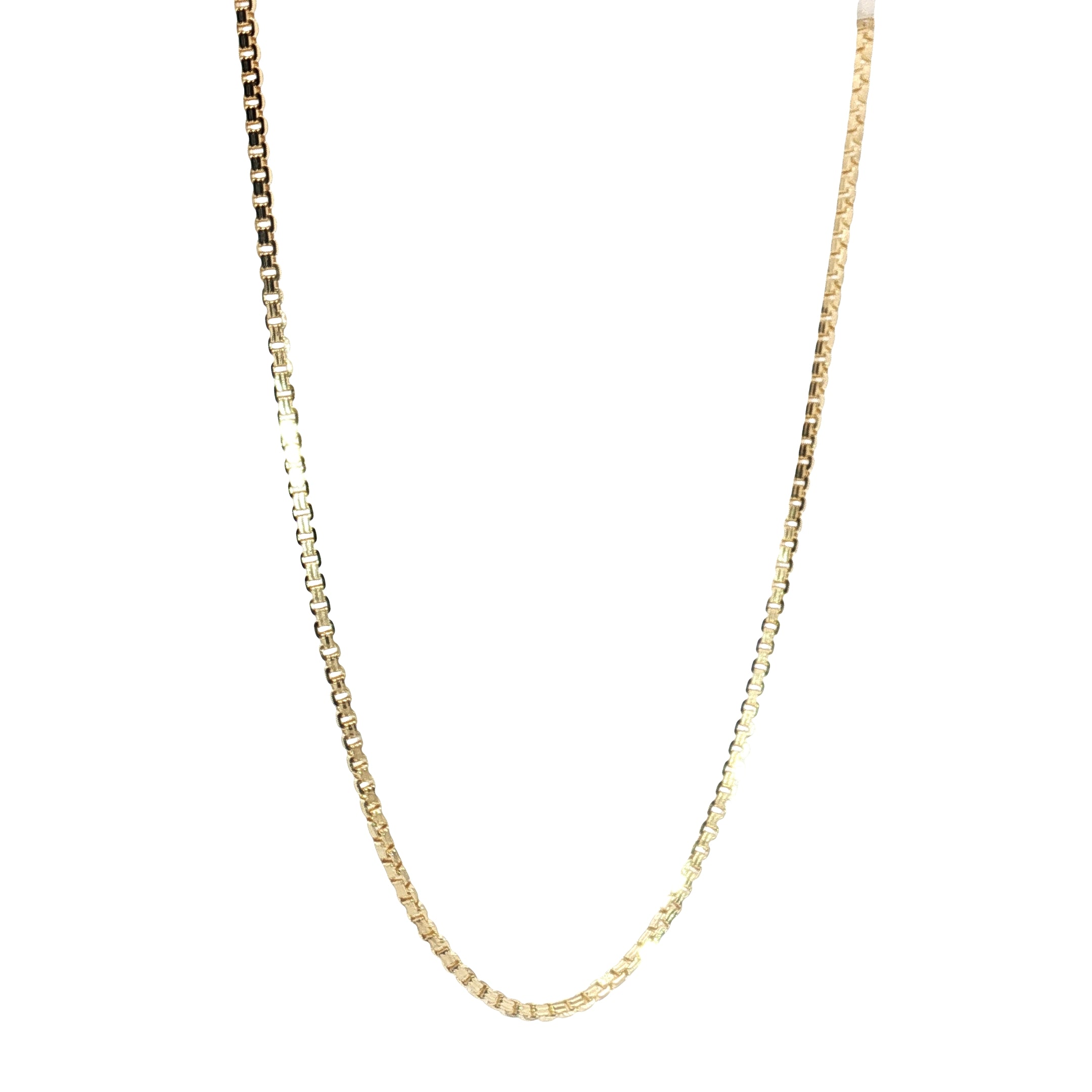 14k Yellow Gold Box Chain 8.5gram 18"inch