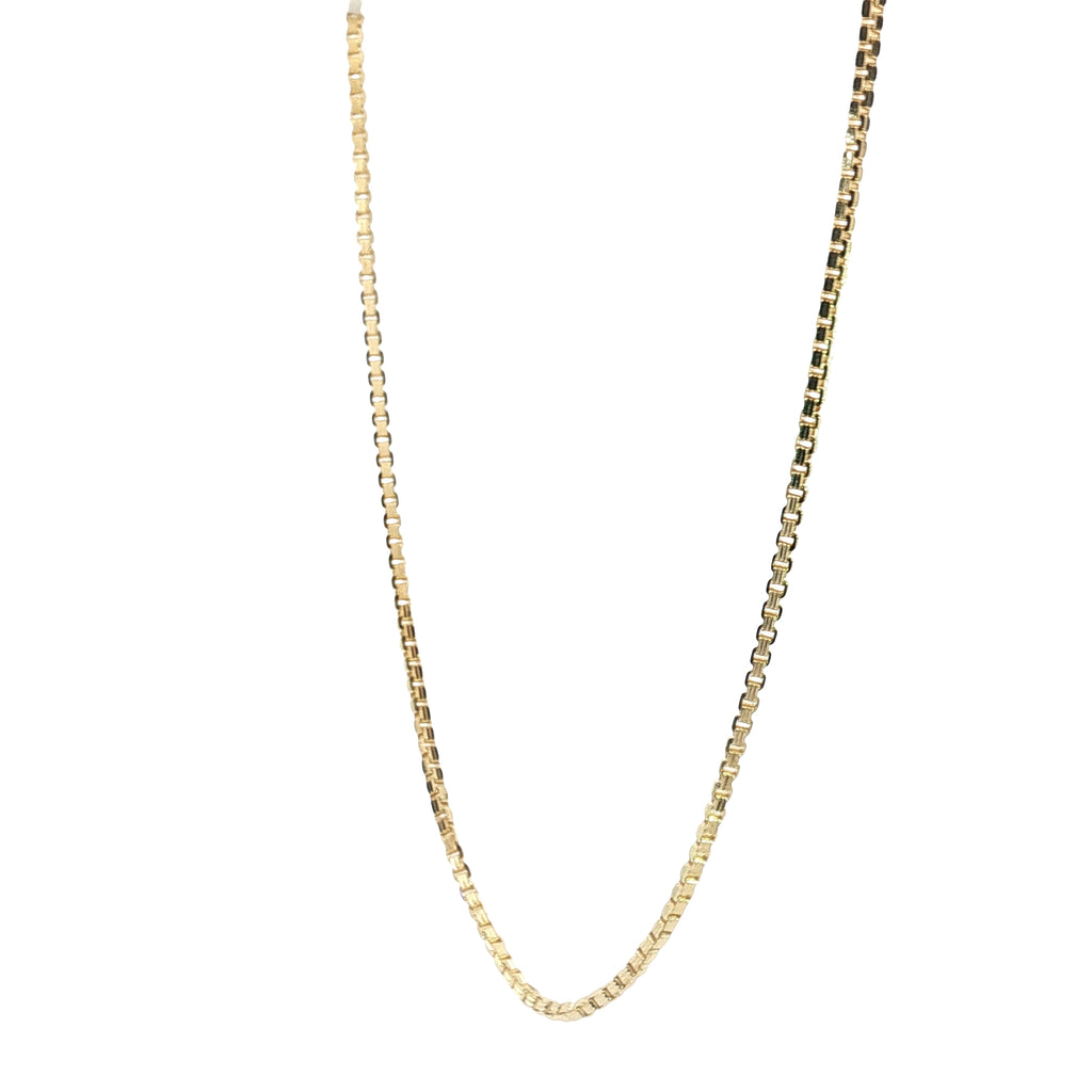 14k Yellow Gold Box Chain 8.5gram 18"inch