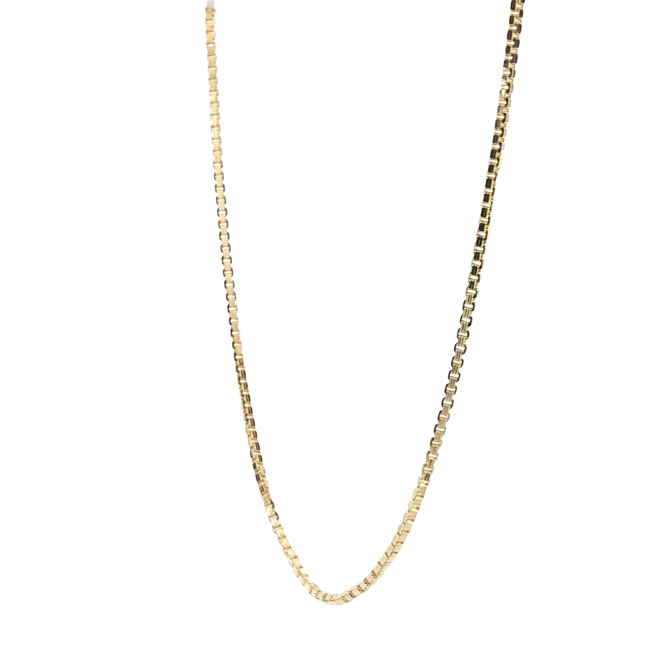 14k Yellow Gold Box Chain 8.5gram 18"inch