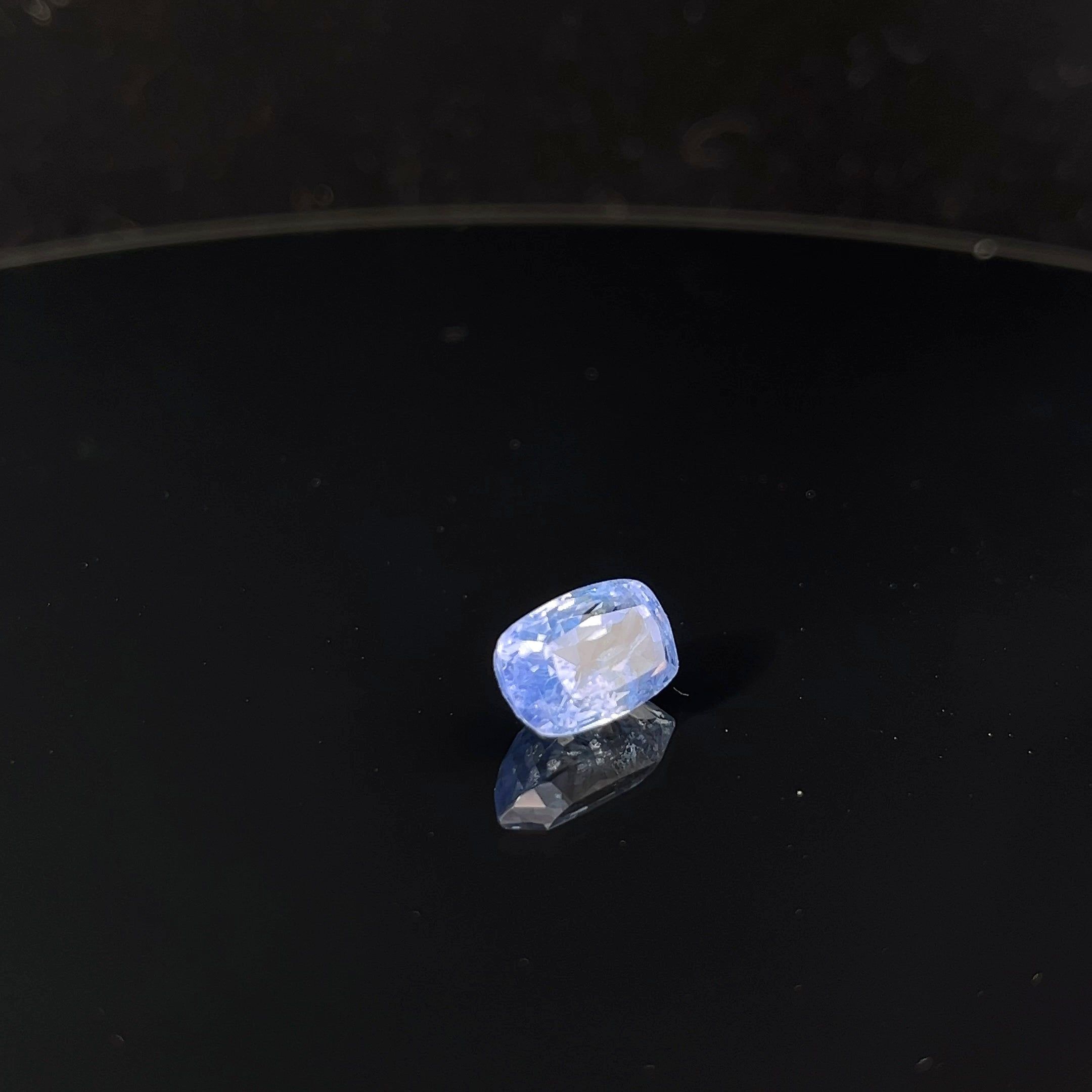 5.74ct Cushion Blue Sapphire Stone Certified By GIA#2233471132