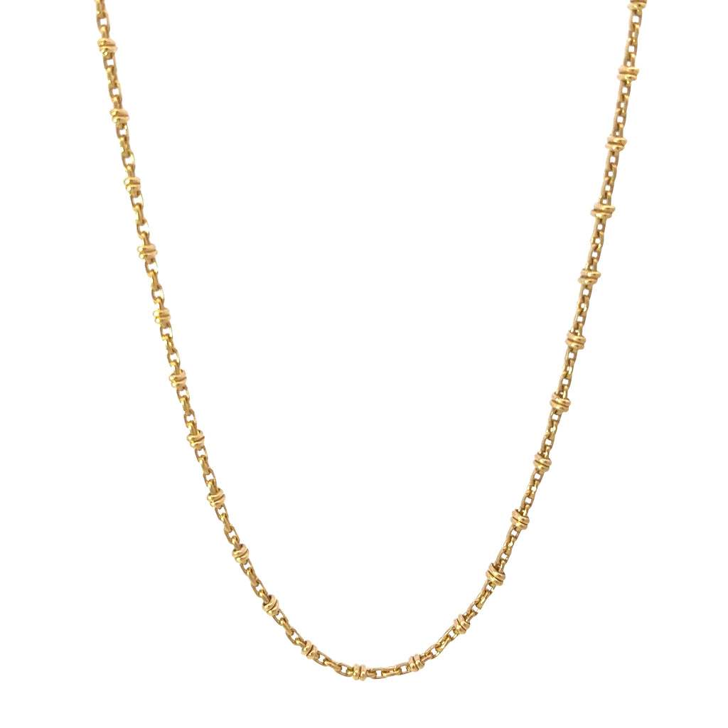 14k Yellow Gold 9.6 Gram Fancy Italian 20"inch Necklace