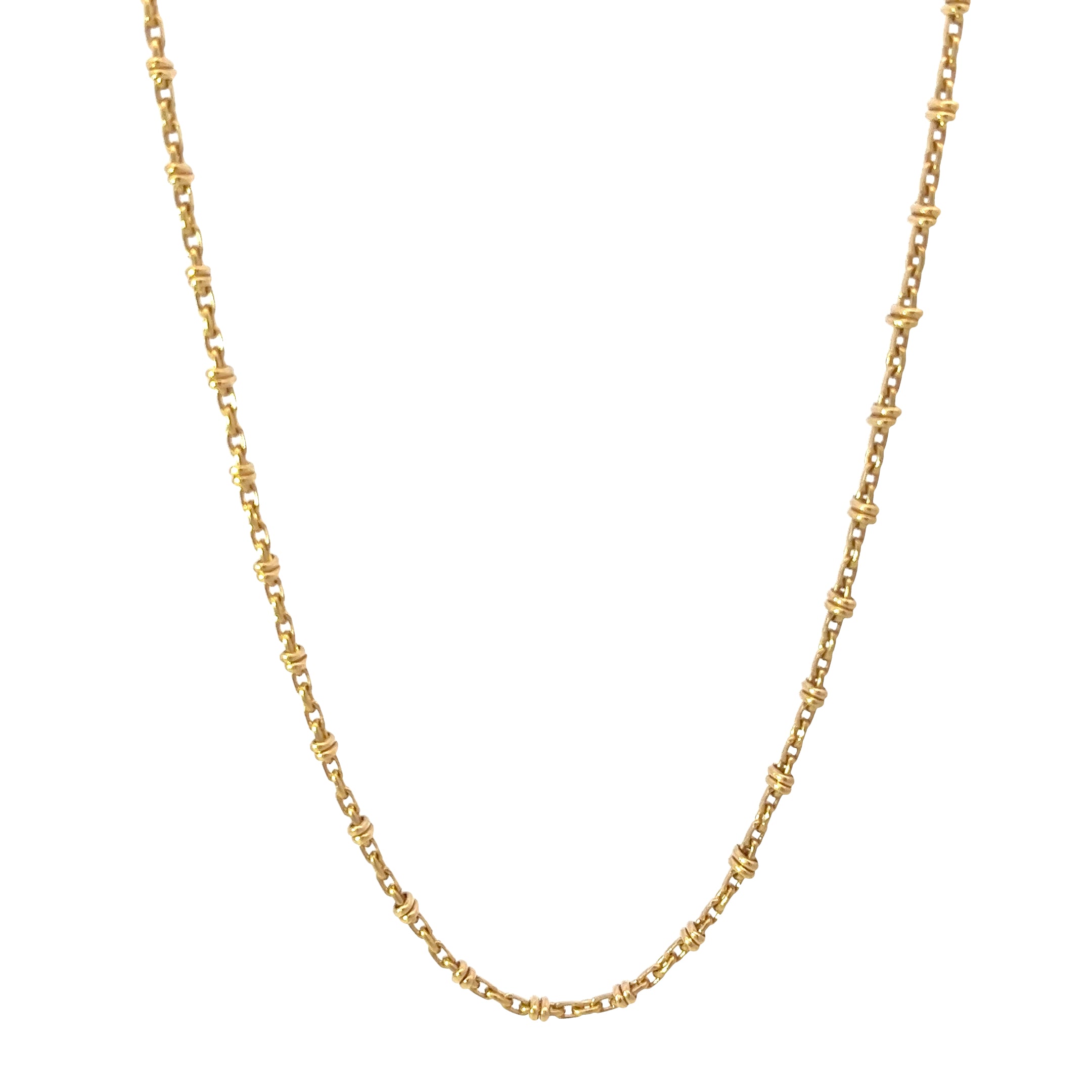 14k Yellow Gold 9.6 Gram Fancy Italian 20"inch Necklace