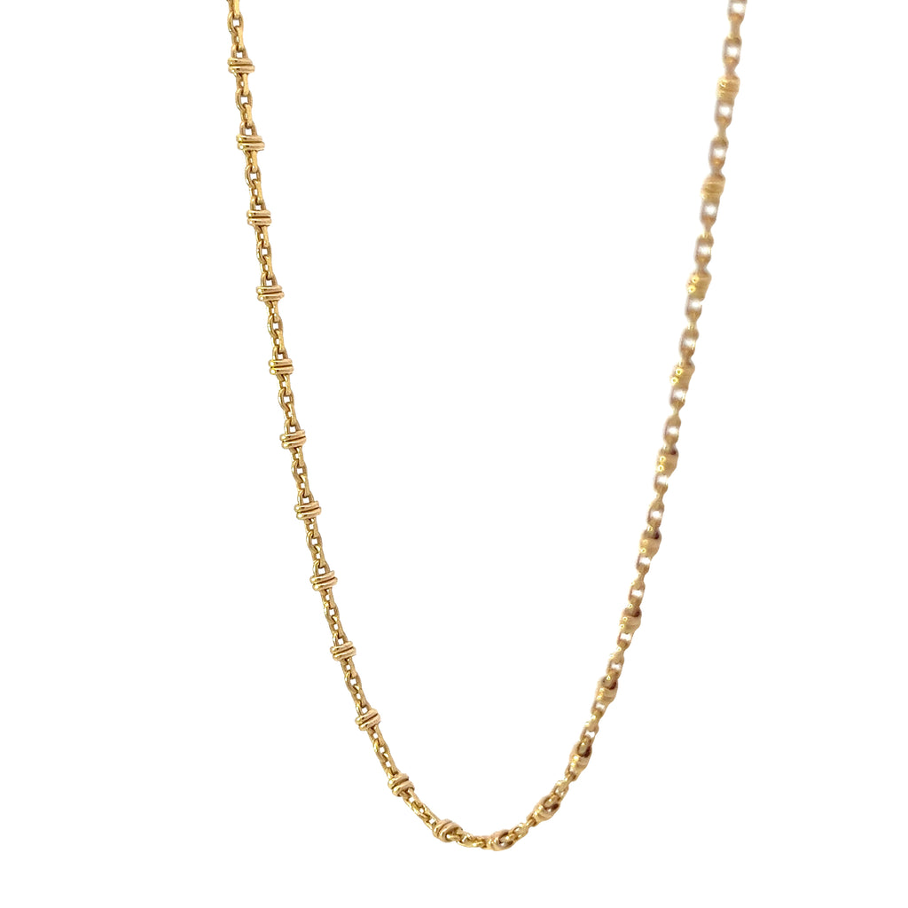 14k Yellow Gold 9.6 Gram Fancy Italian 20"inch Necklace