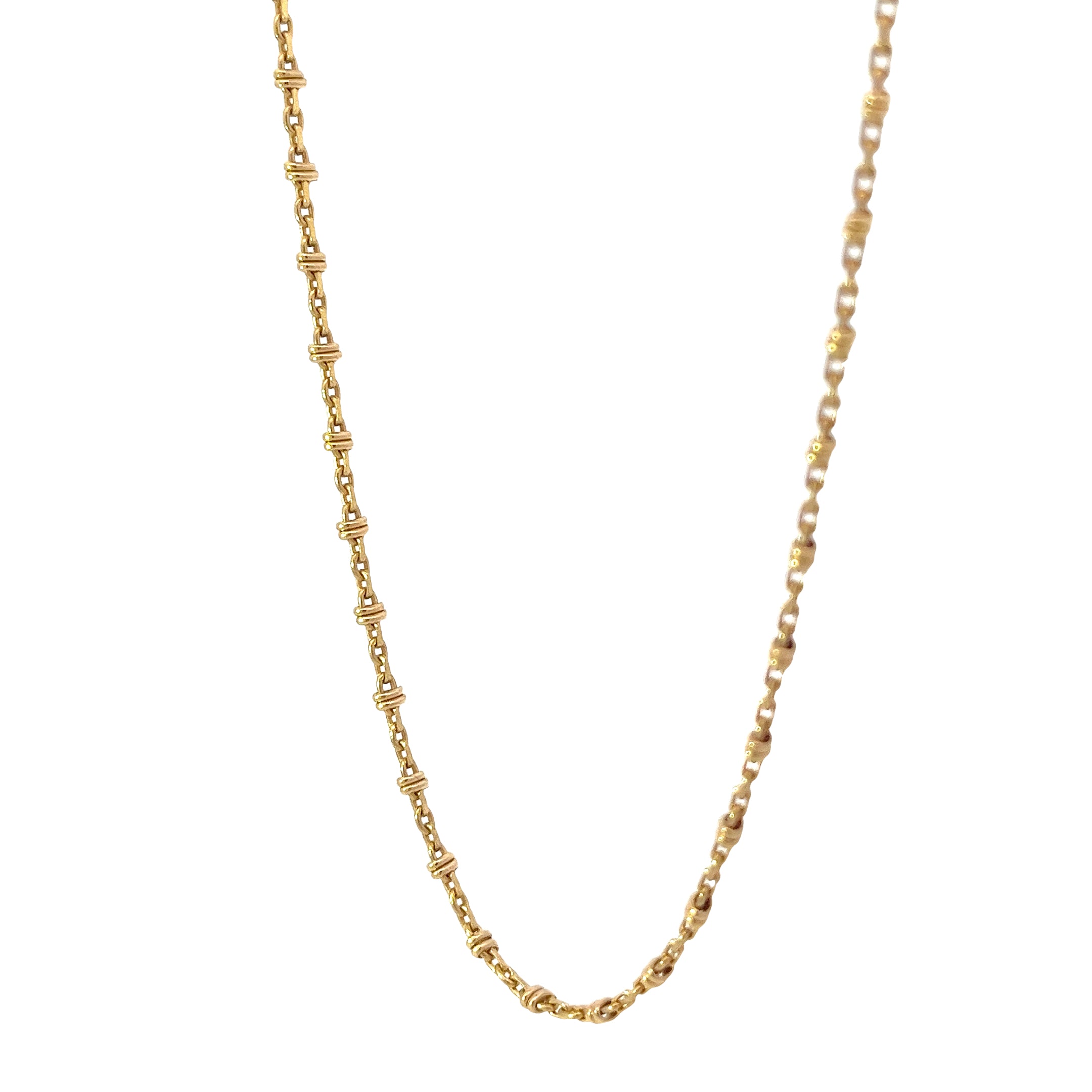 14k Yellow Gold 9.6 Gram Fancy Italian 20"inch Necklace